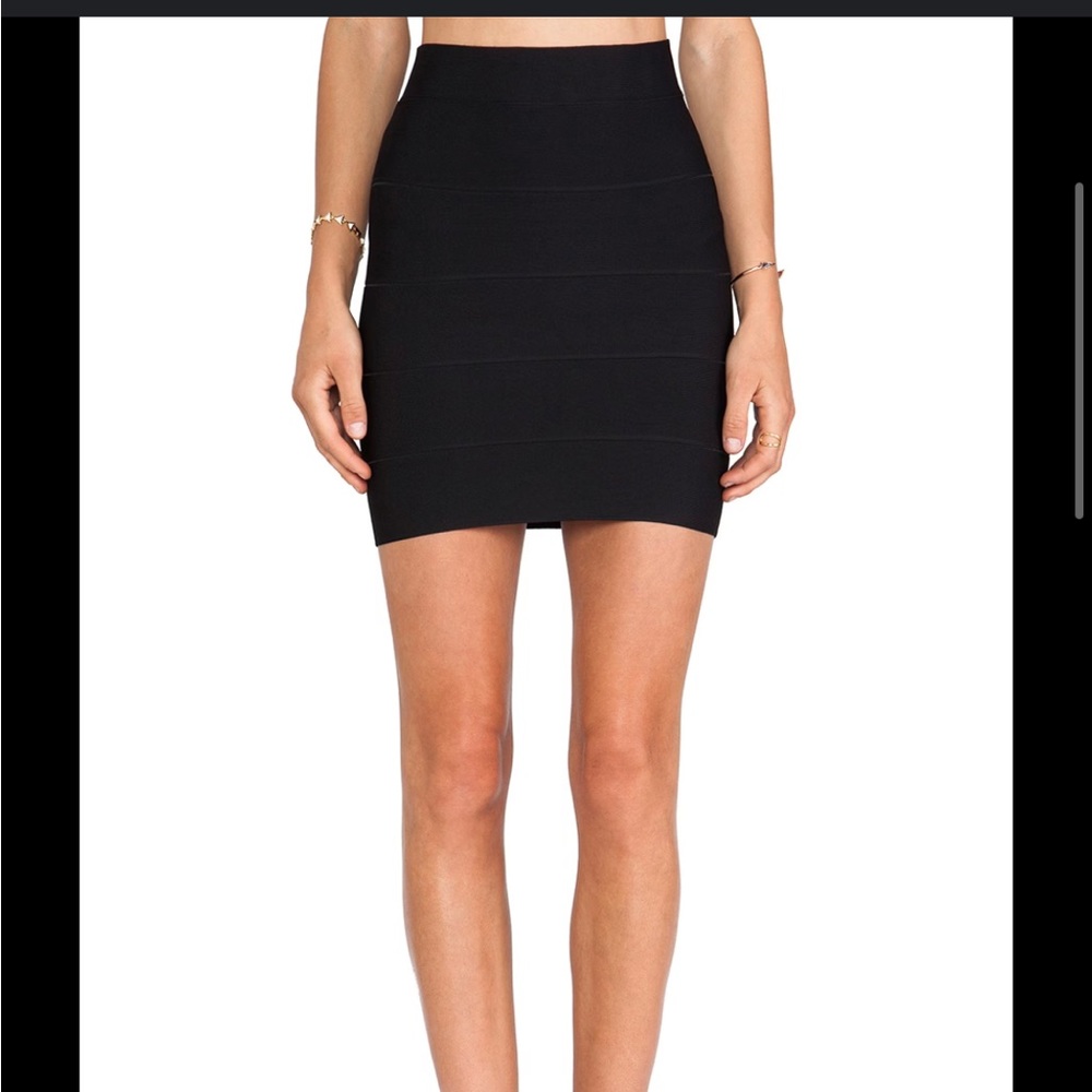 BCBGMAXAZRIA Bandage Bodycon Mini High Waist Skirt Size XS